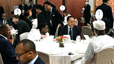 رئيس الوزراء يحضر مأدبة عشاء رسمية لرؤساء وفود  