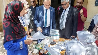 فحص  1314 مريضًا بالقوافل الطبية في الفشن ببني سويف  