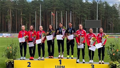 مصر تسيطر علي منصة تتويج بطولة العالم لشباب الخماسي الحديث 