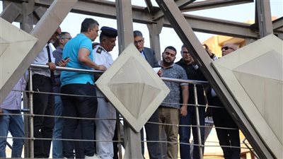 محافظ الجيزة يعاين عددا من المسارات البديلة لشارع ضياء