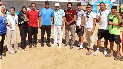 البحيرة تتوج ببطولة الجمهورية في المصارعة الشاطئية
