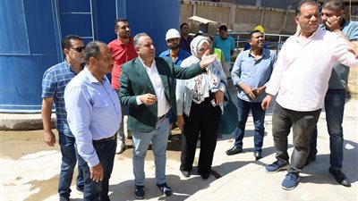 رئيس مياه الغربية يُجري جولة ميدانية للاطمئنان على كفاءة محطات الصرف
