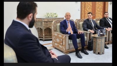 الشرع يستقبل المبعوث الأمريكي في دمشق