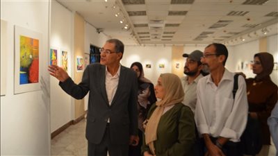 معرض للفنان التشكيلي مصطفى العزبي بقصر ثقافة بورسعيد