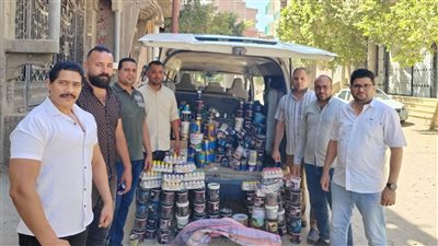 ضبط 389 عبوة بويات منتهية الصلاحية قبل بيعها بالفيوم 