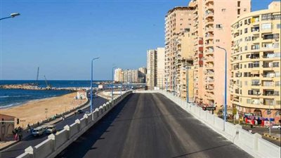 فتح كوبري محمد نجيب بالإسكندرية للتشغيل التجريبي