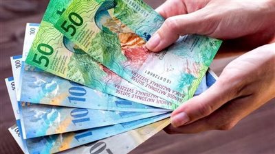 استقرار سعر الفرنك السويسري بنهاية تعاملات اليوم الخميس في البنوك المصرية