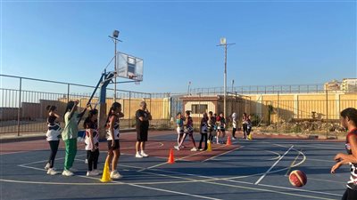 تدريبات رياضية نسائية في مركز شباب العبور بالإسكندرية