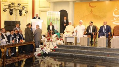 محافظ بني سويف يشارك في احتفالية الطرق الصوفية بالمولد النبوي الشريف