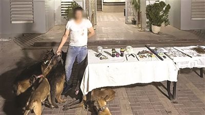 سقوط تاجر مخدرات يروع المواطنين بالكلاب