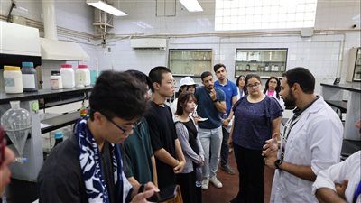 شركة الصرف الصحي بالإسكندرية تستقبل وفدًا طلابيًا من الجامعة اليابانية