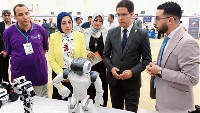 افتتاح فعاليات بطولة جامعة بنها الأولى للروبوتات