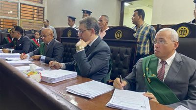 هيئة محكمة جنيات المنيا توقف جلسة مرافعة قاتلة الأطفال الستة للإستراحة