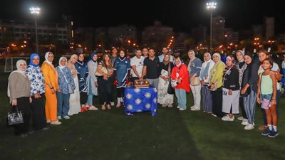 دعم وحفل تكريم مع لاعبات كرة القدم النسائية بسموحة