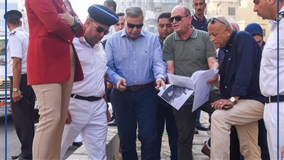 محافظ الاسكندرية يتفقد مشروع توسعة طريق الحرية (شارع أبو قير)،بالاسكندرية 