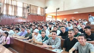 الهندسة الإلكترونية بمنوف تبدأ عامها الجامعي باستقبال الطلاب الجدد 