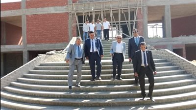 النبراوي وعرفات وطلبة يتفقدون موقع إنشاء نادي المهندسين بالغربية