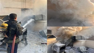 السيطرة على حريق داخل محل في مصر الجديدة 