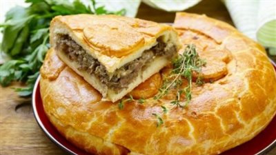  الفطيرة التركية بحشوة اللحم 