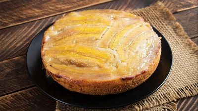 حلوى صحية| طريقة تحضير كيك الموز بالسكر البني والقرفة