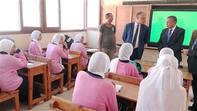  رئيس الإدارة المركزية لشؤون الإمتحانات ومدير تعليم البحيرة يتفقدان مدارس إيتاى البارود 