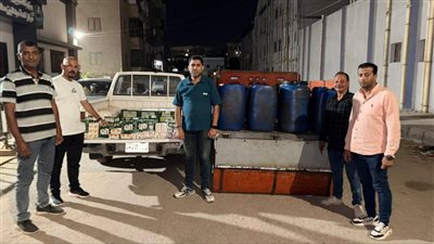 ضبط زيوت سيارات مجهولة المصدر ومستحضرات تجميل بدون فواتير بالفيوم 