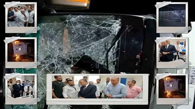 النيابة تأمر بدفن 8 جثامين ضحايا حادث أتوبيس المنيا المروع
