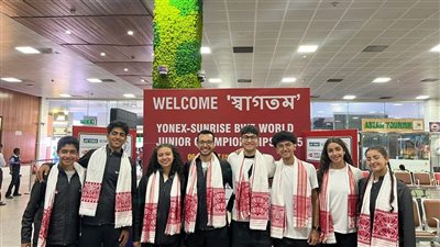 منتخب شباب الريشة الطائرة يصل الهند استعدادًا لبطولة العالم تحت 19 سنة