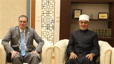 المفتي يستقبل رئيس الجهاز المركزي للتنظيم والإدارة لتطوير الأداء المؤسسي لدار الإفتاء