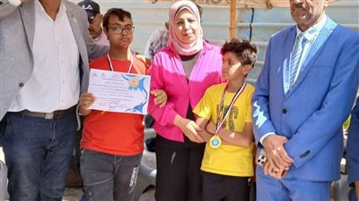 دمج المنشأة يحصل على المركزين الأول والثاني في منافسات السباحة الحرة بسوهاج