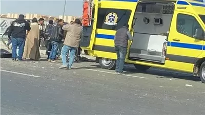 حادث مأساوي أعلى الكوبري الزراعي بالمنيا يودي بحياة مواطن ويصيب أخرى