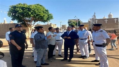 صقور الأمن يسيطرون على أبوتيج .. تأمين موكب البابا تواضروس بلا هفوات