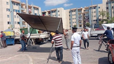 حملات موسعة لإعادة الانضباط الحضاري بمدينة العاشر من رمضان