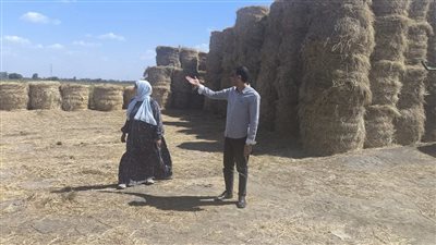 وكيل زراعة القليوبية يتفقد أماكن تجميع قش الأرز ويعلن جاهزية محطات الميكنة لزراعة القمح
