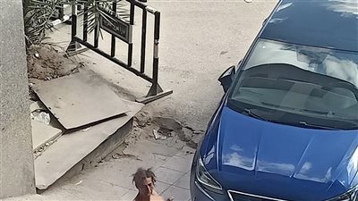 امرأة عارية على سلالم محكمة المحلة تثير غضب الأهالى 