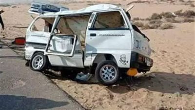 حادث على الطريق الإقليمي.. تصادم عنيف بين سوزوكي وميكروباص يصيب 5 أشخاص