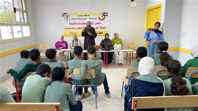 ندوة تثقيفية للتعريف بقانون الطفل بمدرسة بني الدلنجات التجريبية 