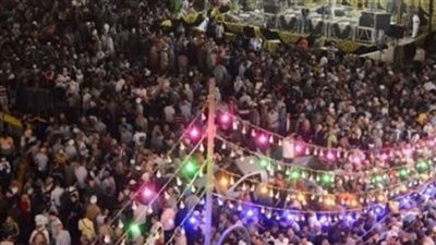 الالاف الزوار يشهدون الليلة الختامية لمولد السيد البدوى 