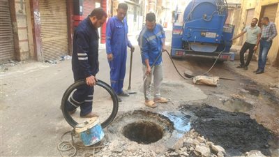 صيانة شبكة الصرف الصحي بدسوق لرفع كفاءة الخدمات