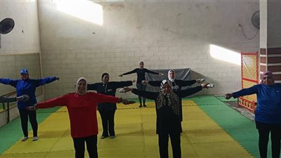 تدريبات نسائية بمركز شباب الاسكندرية