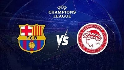 البث مباشر لمشاهدة مباراة برشلونة وأولمبياكوس بث مباشر يلا شوت في دوري أبطال أوروبا