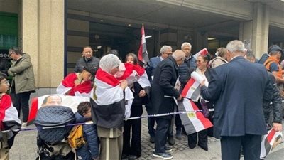المصريون يشكلون أكبر تجمع ببروكسل لاستقبال السيسي (شاهد)