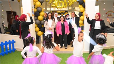 وزيرة التضامن تفتتح حضانة 