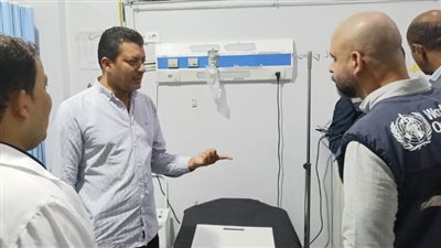 وفد الصحة العالمية يبحث تطوير الحروق والطوارئ بههيا المركزي
