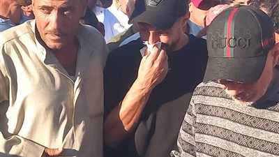تشييع جثمان والد لاعب زد محمد ربيعة بقرية الزهراء ببلطيم 