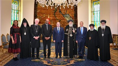 الرئيس السيسي يستقبل وفد مجلس الكنائس العالمي