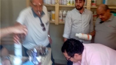 ضبط صيدلية بيطرية غير مرخصة ومخزن زيت طعام بدون فواتير في فاقوس