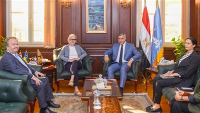 محافظ الإسكندرية يستقبل سفيرة فنلندا بالقاهرة 