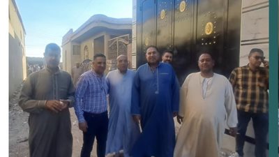 استقبال حافل للنائب باسم حجازي مرشح حزب الوفد بقرية 