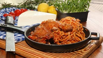 طريقة عمل المكرونة بالدجاج  بصوص العنب